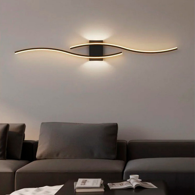 Moderne LED Wandlampe DARHYN in Weiß mit warmweißem Licht für Wohnzimmer und Schlafzimmer - Bild 1