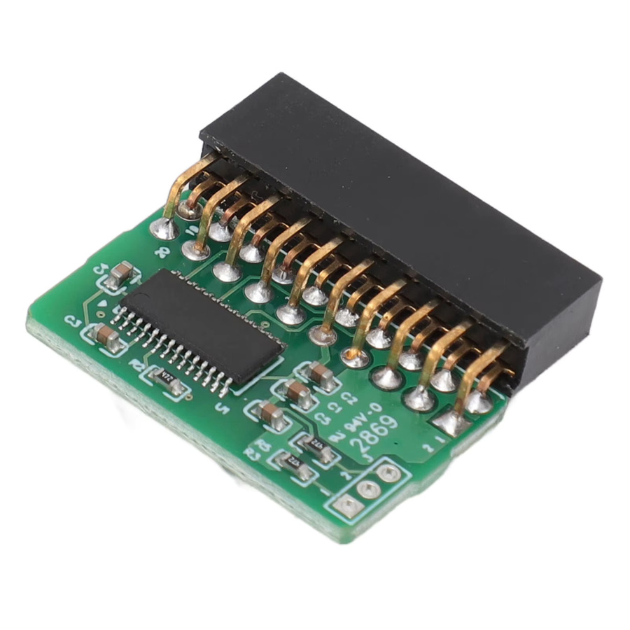 SuperMicro TPM 2.0 Modul AOM TPM 9665V Vertikal 20-Pin Trusted Platform Module in Grün - Bild 3