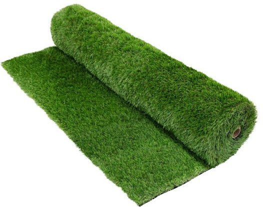 ECD Germany Kunstrasen-Rolle Grün aus Kunststoff, B: 100 cm, L: 700 cm - Bild 1