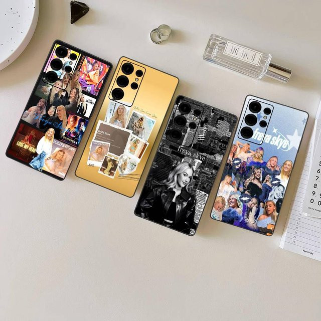 Singer F-Freya Skye Handyhülle für Samsung Galaxy S24 Ultra bis S21, Multicolor - Bild 1