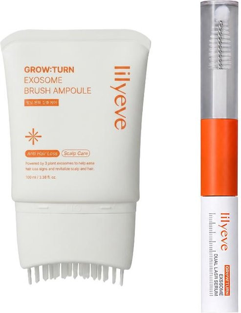 lilyeve Growturn Exosome Pinsel Ampulle Serum, 100 ml, mit Peptide - Bild 1