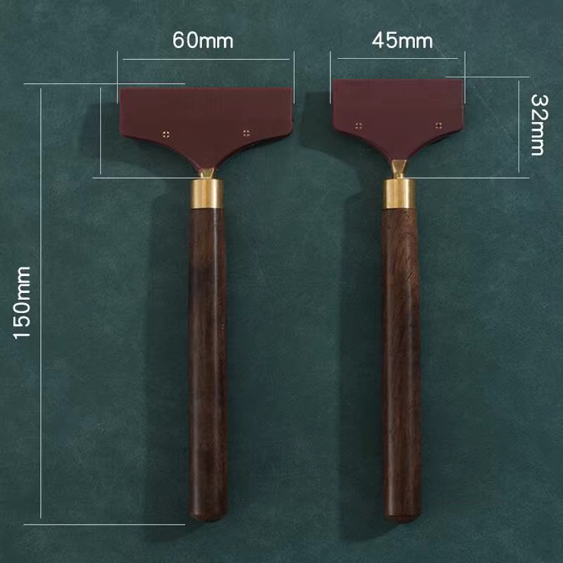 Praktisches Leder-Klebewerkzeug mit Sandelholz-Griff in Braun für Leathercraft und DIY-Handwerk - Bild 2