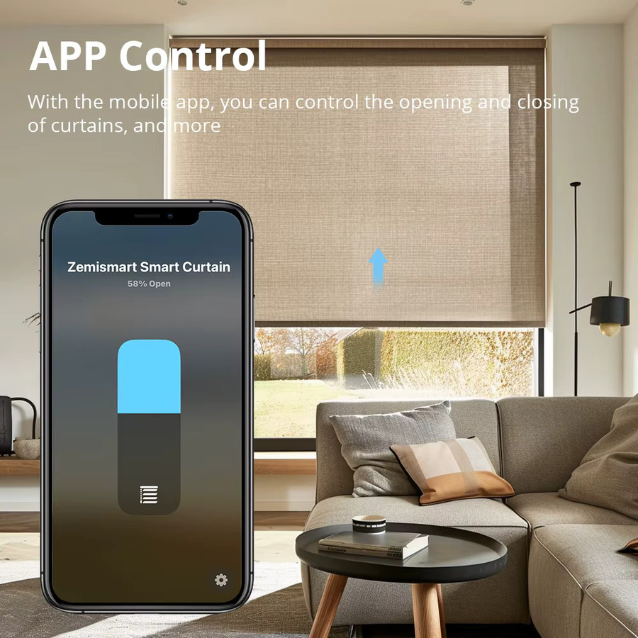 Zemismart Matter Over WiFi 2N Rollo-Motor für 37 mm und 38 mm Rohre mit HomeKit, Google Home und Alexa Steuerung - Bild 3