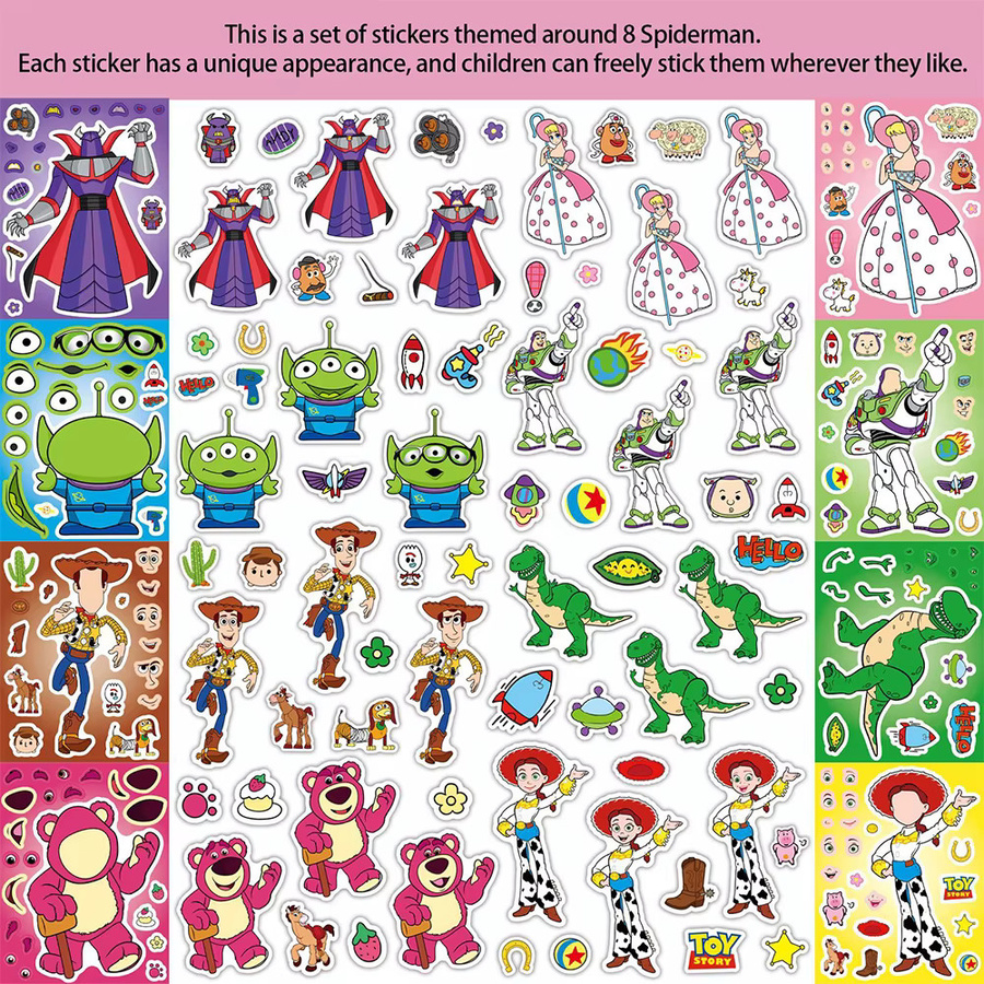 Disney Toy Story Make-a-Face-Puzzle-Aufkleber, DIY-Puzzle-Spiel - Bild 3