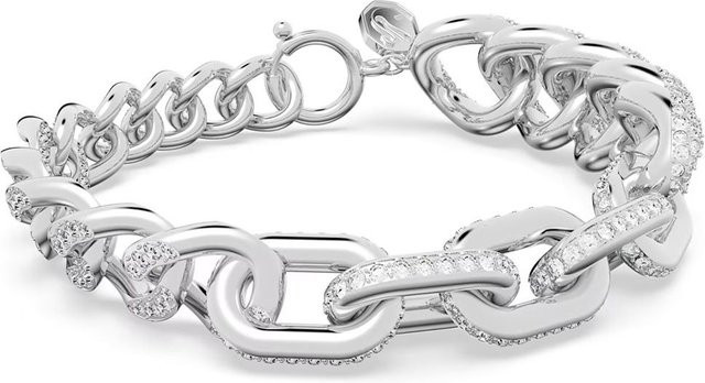 Swarovski Dextera Armband, Weiß, Silber, Kristall, Unisex - Bild 1