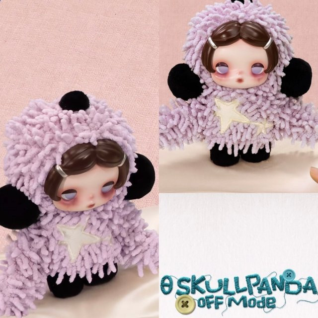 POP MART SKULLPANDA Off-Mode-Serie, Plüschpuppen-Anhänger Blindbox, Actionfigur, ab 18 Jahren - Bild 1