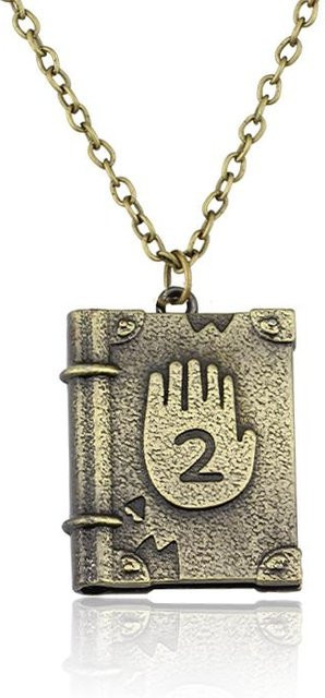 Halskette Anhänger, Metall, Gold, Vintage, Unisex - Bild 1