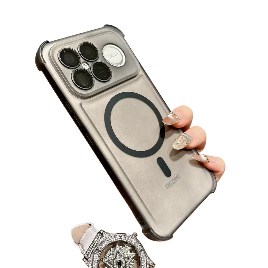 SZMUGUA Magnetische Handyhülle mit Linsenschutz und mattem Finish für Redmi Note 14 15 Pro+ Turbo 4 5G Max K70 K80 K90 Pro Max Ultra in Schwarz und Transparent - Bild 3
