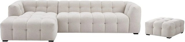 Vente-unique Sofa Dilome in Beige, modernes L-Shape Ecksofa ohne Schlaffunktion, Breite: 314 cm, Tiefe: 90 cm - Bild 1