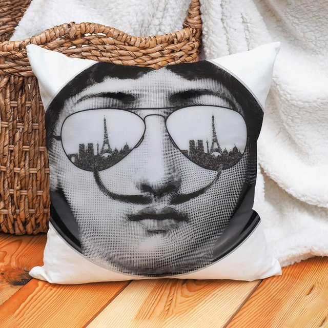 JMG Clothing Kissenbezug aus Polyester mit Mädchen-Motiv in Weiß, B/T: 50 x 50 cm - Bild 1