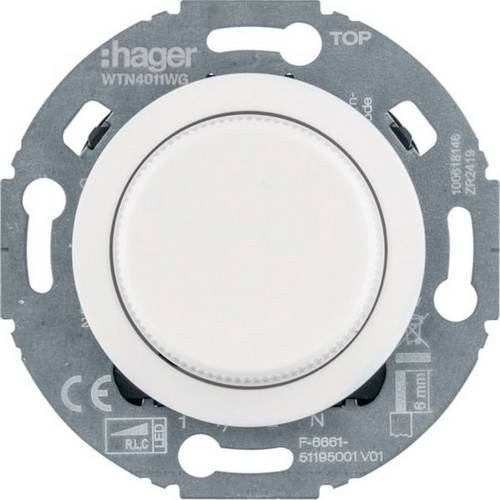 Hager WTN4011WG Drehdimmer für DIN-Schiene in Weiß - Bild 1