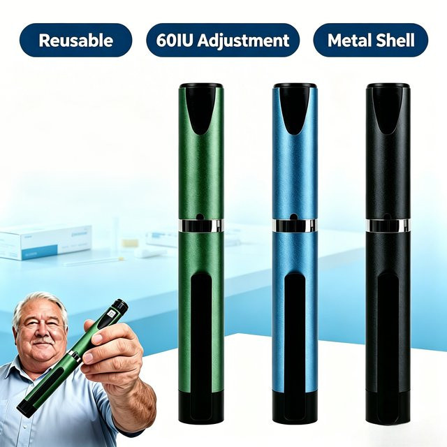 SALORIE Metall-Insulin-Injektionspen, 60IU Doseneinstellung - Bild 1