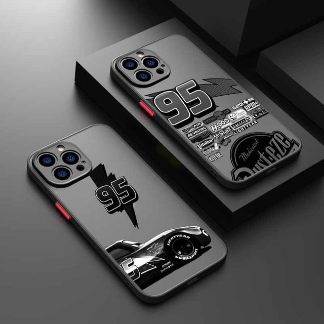 Bandai Cars Lightning McQueen Handyhülle für iPhone in Schwarz - Bild 1