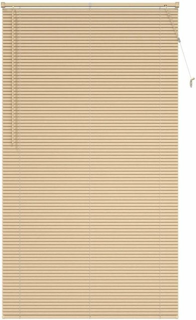 vidaXL Venetianer Jalousie Hellbraun mit Muster aus PVC, Breite: 120 cm, Höhe: 213 cm - Bild 1