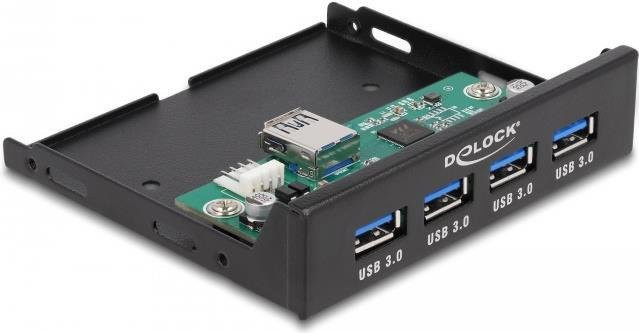 Delock USB 3.2 Gen 1 Controllerkarte mit 4 x USB-A Anschlüssen, Schwarz - Bild 2