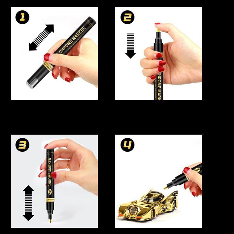 Su Yixin Markierungsstift in Kupfer mit Chrom-Finish für Metallkunst und DIY-Projekte, feine Spitze - Bild 4