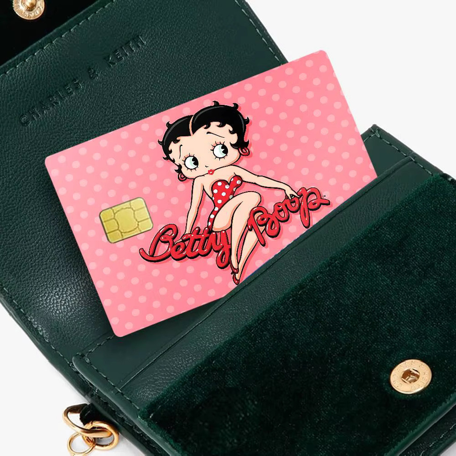 Wasserfeste B-betty B-boop Anime Aufkleber für Kreditkarten und Buspässe zur Dekoration - Bild 4