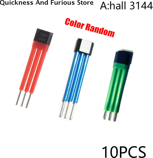 Electrocar Hall-Sensor für Motoren 3144 41F 43F 413 mit Hochtemperatur-Isolierungshülse, 10 Stück, Rot - Bild 1