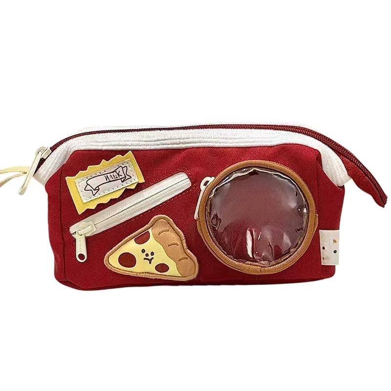 JETTING Federmäppchen im japanischen Stil, mehrschichtiges Schreibwaren-Etui für Studenten, Farbe: Weiß - Bild 2