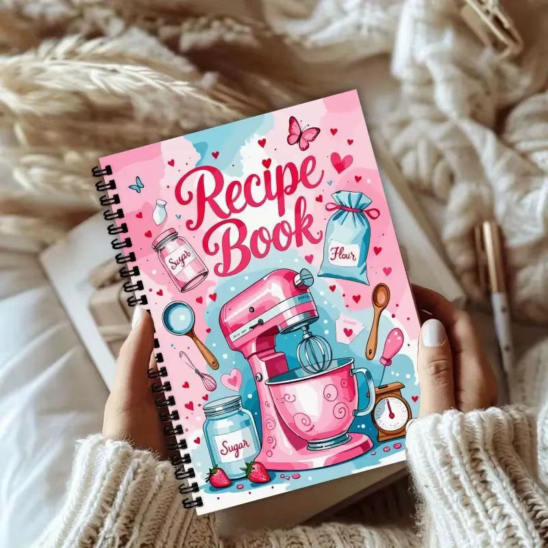 Rezeptjournal als leeres Kochbuch mit 100 Blatt für deine selbstgemachten Rezepte und Essensplanung, Mehrfarbig - Bild 2
