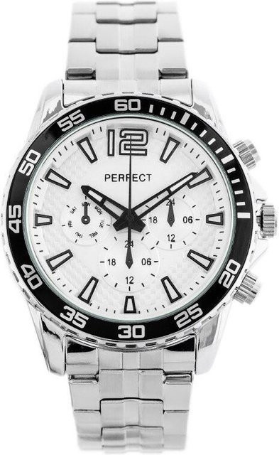 PERFECT Armbanduhr, Quarz, Edelstahl, 42 mm, Herren - Bild 1
