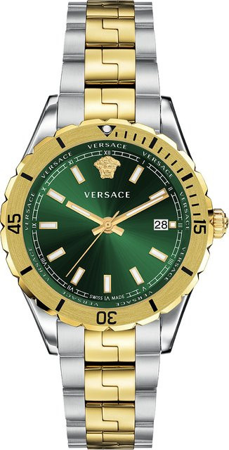 Versace Herrenuhr, Quarz, Edelstahl, Grün, 42 mm, 5 ATM - Bild 1