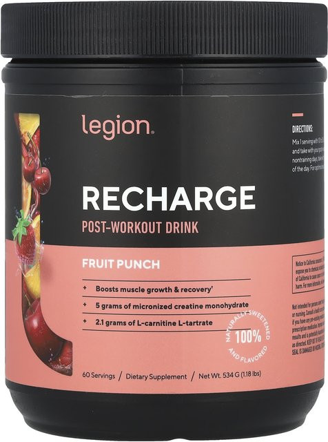 Legion Athletics, Getränkepulver, Recharge, Fruit Punch, 534 g - Bild 1