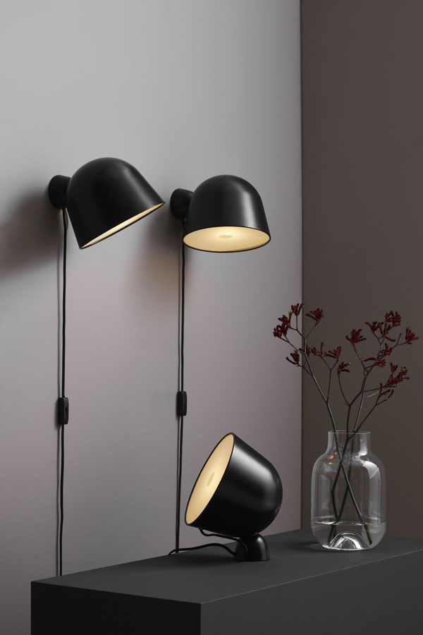 Woud Kuppi Wandleuchte 2.0 in Schwarz mit minimalistischem Design - Bild 3