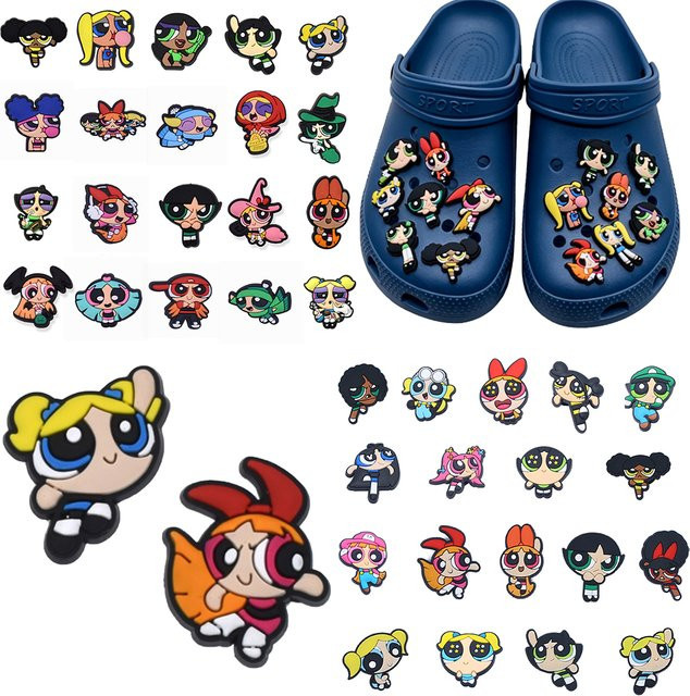Potdemiel Schuhzubehör Cartoon Flying Girl Serie, PVC, für Loch-Armbänder - Bild 1