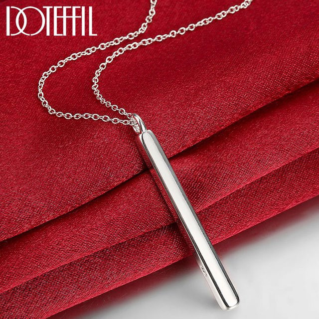 DOTEFFIL Halskette mit Anhänger, 925 Silber, 45,7 cm, Damen - Bild 1