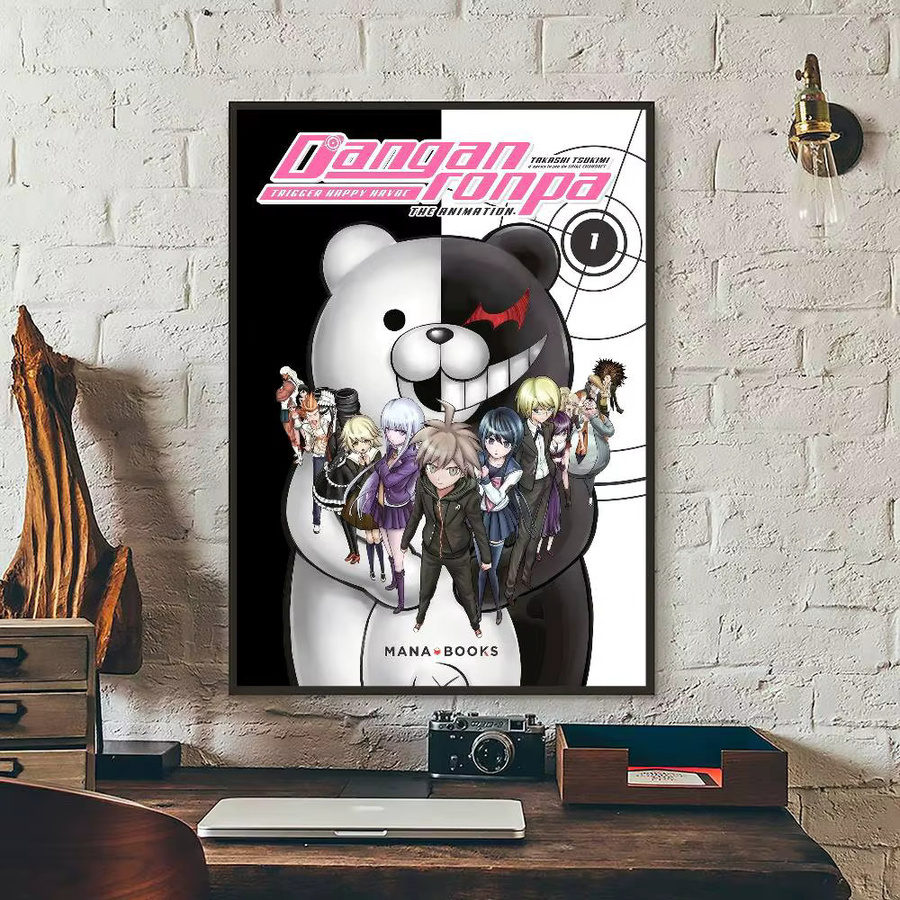 Danganronpa Anime Vintage Poster aus Papier, Mehrfarbig, B/H: 15 x 15 cm - Bild 4