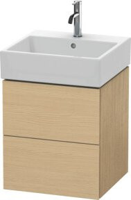 Duravit L-Cube Waschtischunterschrank wandhängend in Beige mit 2 Schubladen, B: 48,4 cm, T: 45,9 cm, H: 54,4 cm - Bild 1