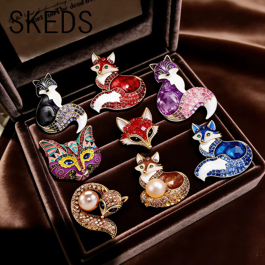SKEDS Broschen Fuchs-Design, Damen - Bild 2