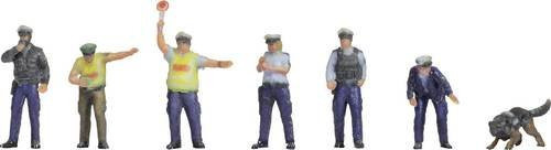 NOCH Polizisten, blaue Uniform Bemalt, Stehend, N-teiliges Set - Bild 1