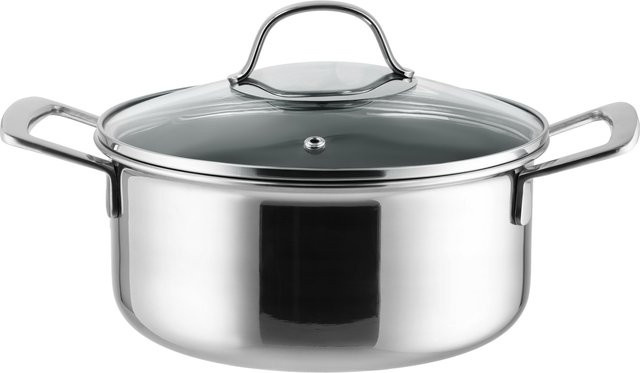 SILVERCREST Premium-Edelstahltopf mit Wabenstruktur, Durchmesser: 20 cm, Silber - Bild 1