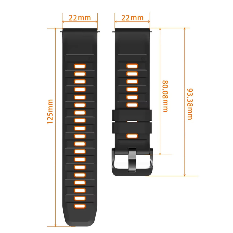 Xiaomi Uhrenarmband Silikon, 22 mm, Schwarz, Unisex - Bild 5