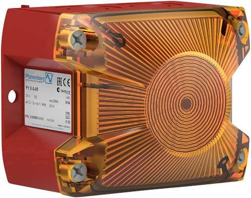 Pfannenberg Blitzleuchte PY X-S-05 24 DC AM in Orange und Rot aus Kunststoff - Bild 1