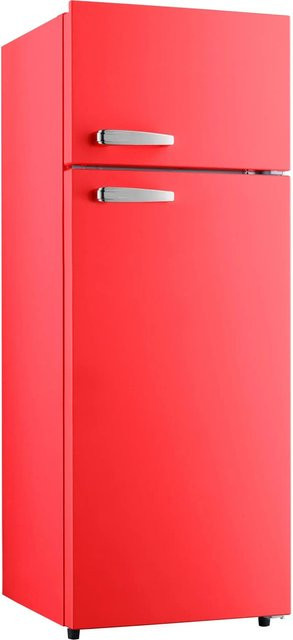 PKM Kühl-Gefrierkombination GK210-2 FR, Rot, H x B x T: 143,0 x 54,0 x 54,5 cm - Bild 1