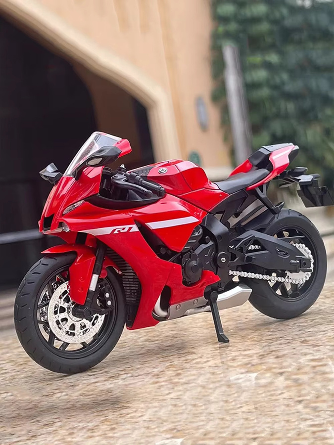 MAKEDA R1 RRS1000 Motorrad Modell, Diecast, 1:12, Metall, Gummi - Bild 5