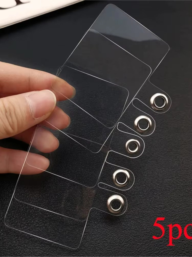 Xyun Universelles transparentes Handy Lanyard mit flexiblem Aufkleber-Strap und Clip - Bild 3