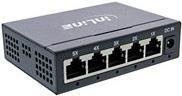 INLINE Unmanaged Desktop Switch mit 5 x 10/100/1000 Mbit/s Ethernet/LAN Ports in Schwarz - Bild 1
