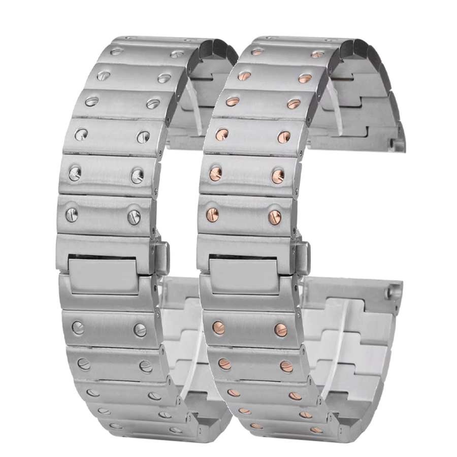 Cartier Uhrenarmband Edelstahl, 21 mm, Silber, Unisex - Bild 5
