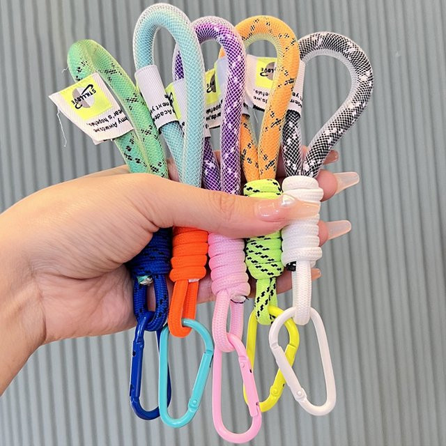 JETTING Lanyard aus geflochtenem Mesh in Blau als Schlüsselbund und Telefongurt für deine Tasche - Bild 1