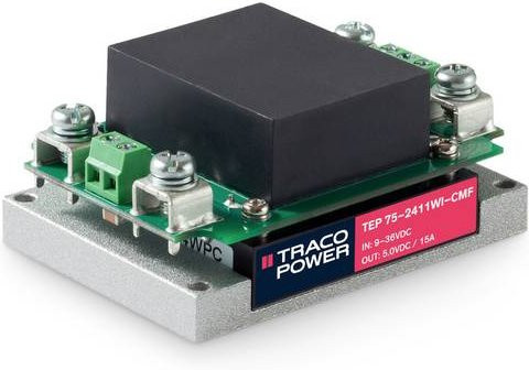 TracoPower TEP 75-4815WI-CMF DC/DC-Wandlermodul 48 V/DC auf 24 V/DC, 3.2A, 75W, 1 Ausgang - Bild 1
