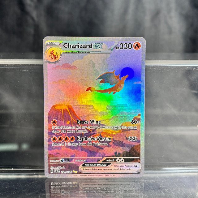 TAKARA TOMY Pokémon Holografische PKM-Einzelkarten Charizard EX Pikachu, Einzelfigur - Bild 1