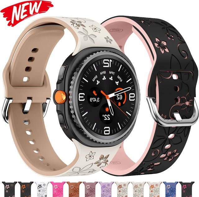 Geekthink Uhrenarmband Silikon, Schwarz, Unisex - Bild 1