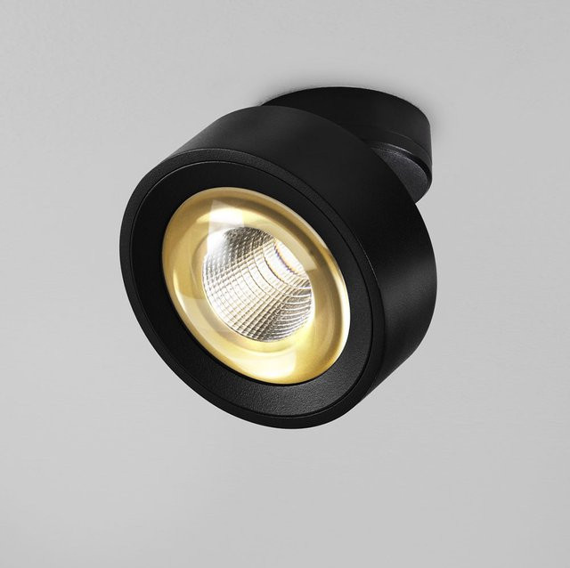 DLS Lighting Clippo Optic LED-Wand- und Deckenstrahler in Schwarz und Gold mit warmweißem Licht (2700K) - Bild 1