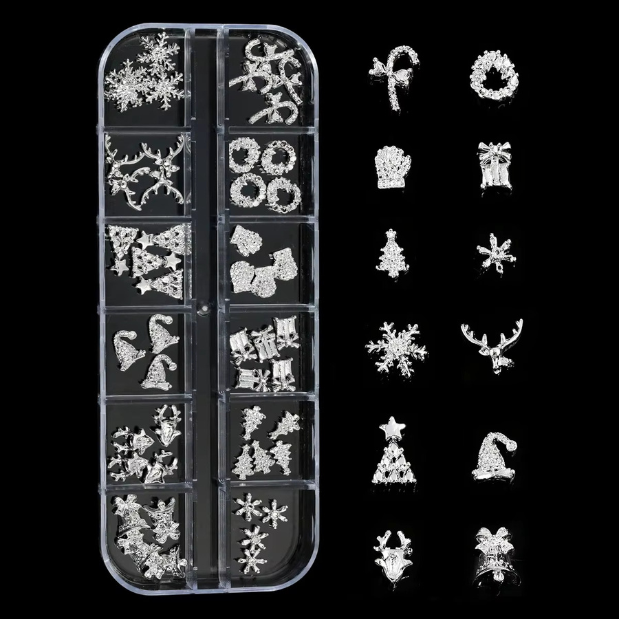 Misscheering Nagel-Charms, 48 Stück, Gold und Silber, Legierung, Unisex - Bild 4