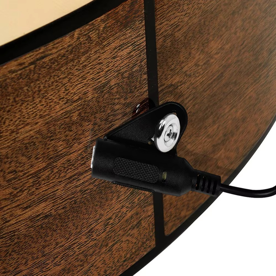 IRIN Magnetischer Gitarren-Schallloch-Tonabnehmer für klassische Akustikgitarren in Schwarz inklusive Verbindungsdraht und Schraubendreher - Bild 3