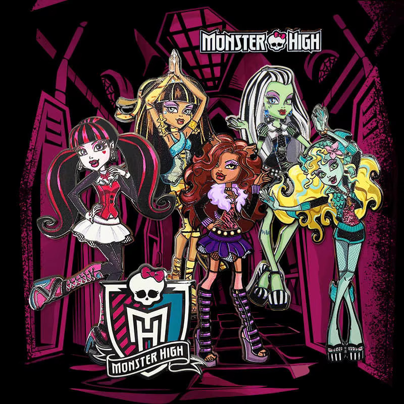 Monster High Brosche, Legierungsabzeichen, Bunt / Mehrfarbig - Bild 1